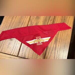 Iowa State Cyclones Pet Bandana Red Mesh Dog Scarf Size Small Game Day